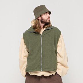 CB BASIC FLEECE VEST (KHAKI)