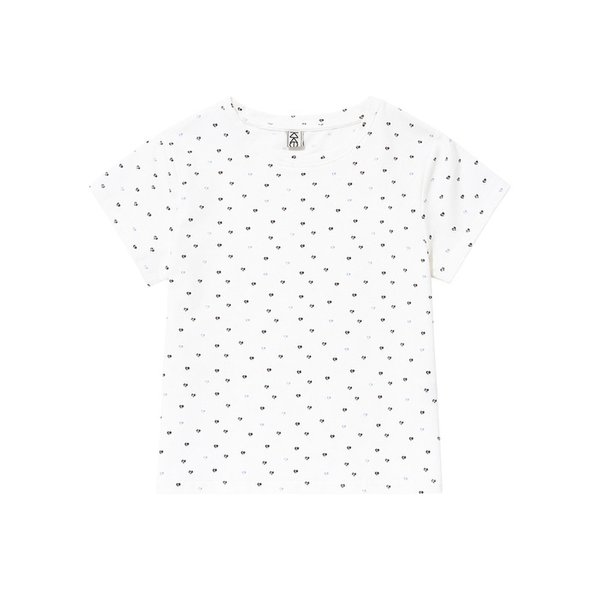 시그니처 도트 슬림 반팔티(2color)
