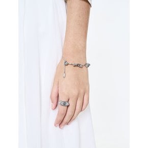 NO.600 [SILVER] TWO HOLD BALL BRACELET
