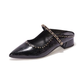 Stud Maryjane Mule_Black