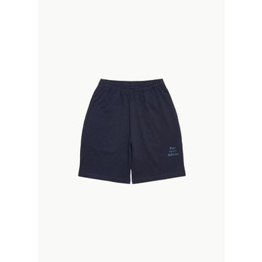 샵아모멘토 포엣밋덥와이즈 25SS Pmd Logo Op Half Pants, Dark Navy
