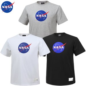 NASA 나사 남녀공용 면 라운드 반팔티 N-155U 남자 여성 티셔츠 빅사이즈 3종 선택1
