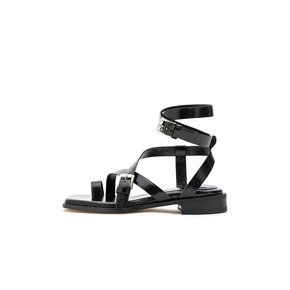 Root strap sandals - black