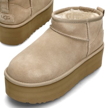 UGG 국내배송 24FW 어그 클래식 울트라 미니 플랫폼 부츠 1135092 SAND