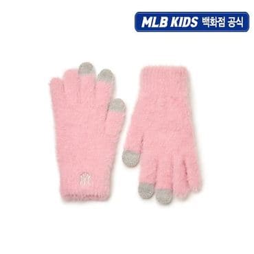 MLB키즈 (백화점공식) 24FW밍크 오지 장갑 7AGLB0246-50PKL