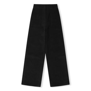 corduroy baker pants_black