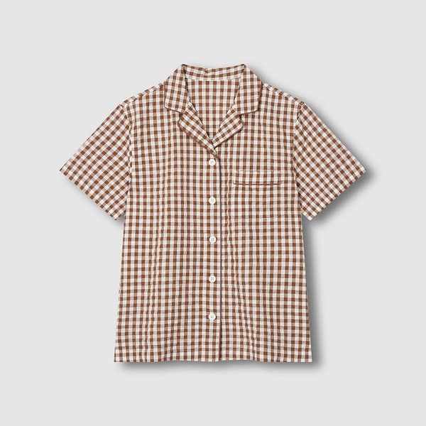 여 시어서커 5부 파자마 세트 J216201075072