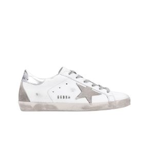 (W) 골든구스 슈퍼스타 화이트 실버탭 스니커즈 (W) Golden Goose Superstar White Silver Heel