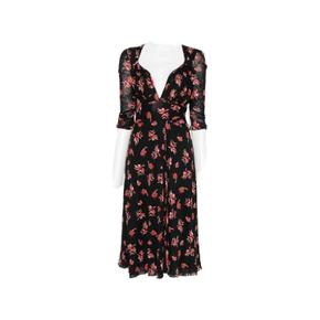 26 FW 다이앤본퍼스텐버그 Carmen floral print ruched sleeve midi dress D266BCARMEN