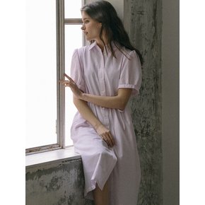 Stripe seersucker dress(Pink)