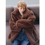 TFW HIGH NECK ECO FUR HALF JACKET_2COLORS