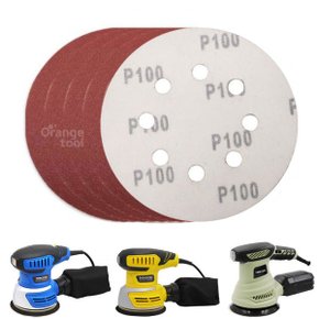 MCS-SP100 원형사포 125mm 8홀 100방 5P 원형샌딩페이퍼 MAX-125C MCS-300 MCS-125용