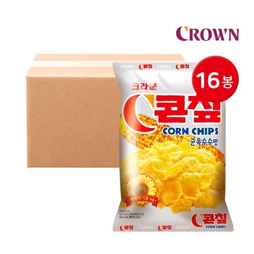 크라운 콘칲 70g 16봉