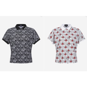 파리게이츠 24S/S 가격인하 냉감 여성 스트로베리 케이크 반팔 칼라 티셔츠 521D2TO503_