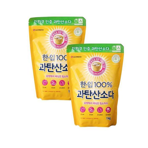 한.입 100% 과탄산소다 1kg x 2개 세제 세정제(1)