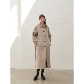 TWF ALPACA SINGLE COAT [HAND MADE] OATMEAL