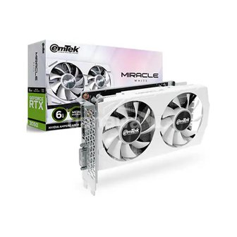 이엠텍 지포스 RTX 3050 MIRACLE WHITE D6 6GB/