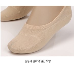 용신 여성용 벗겨짐 방지 덧신 페이크삭스 5족