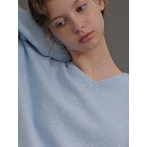 Monet v-neck knit (sky blue)