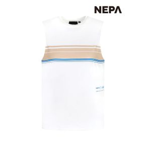 여성 세미크롭 슬리브리스 티셔츠  루즈핏  7J45775_P342536814