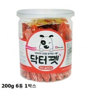 닥터펫 연어 슬라이스 200g 6통 1박스