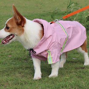 강아지 반사 레인코트 우비 방수 비옷 반려동물 1P XL
