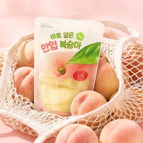 국내산 바로담은 한입복숭아 백도 180g 5개