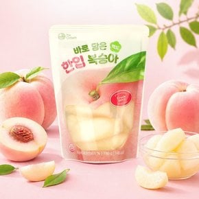 국내산 바로담은 한입복숭아 백도 180g 5개