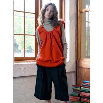 보카바카 Layered Ribbon Shirring Knit Vest VC2478KV702M