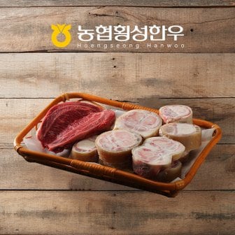 작심밀도 [냉동.냉장][농협횡성한우] 우족+사태 혼합 보신세트 / 2.5kg