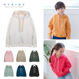 NYKIDS NY KIDS 무지 오버핏 후드티(기모)