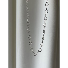 [925silver] Kisses chain necklace