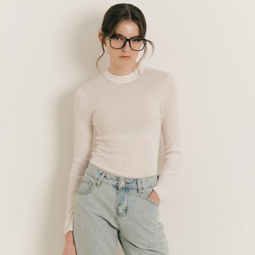 웬스데이딜라잇 WD_Classic basic knit_WHITE