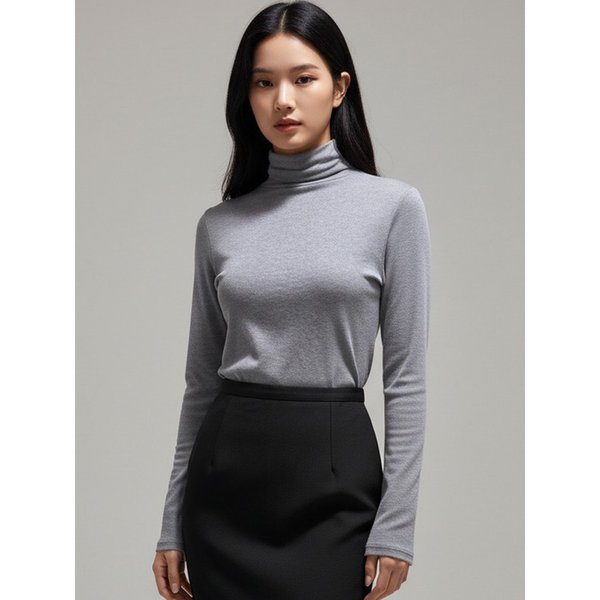 울텐셀 터틀넥 티셔츠_GREY