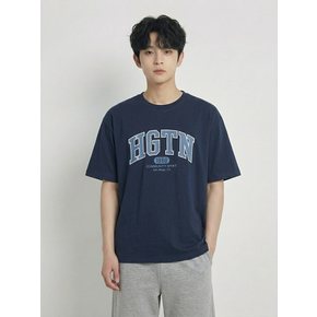 행텐틴즈 로고 빅 레터 반팔 티셔츠_네이비14570-031-405-31-097_SC