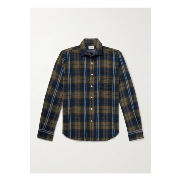 하트퍼드 폴 체크 코튼 플란넬 셔츠 46376663162884229