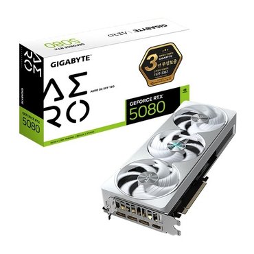 기가바이트 지포스 RTX 5080 AERO OC SFF D7 16GB 제이씨현