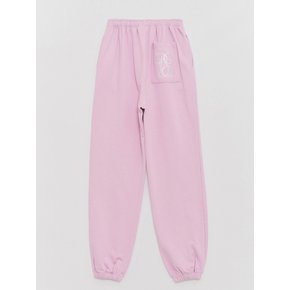 Logo Pocket Signature-fit Jogger Pants Pink