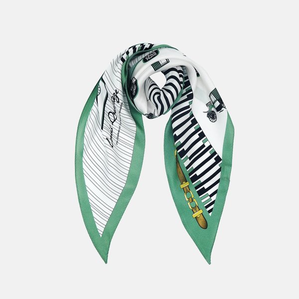 루이까또즈 마리아노 마름모 실크 스카프 2ESD950