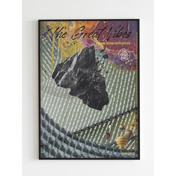 인테리어 아트 포스터 _ THE GREAT VIBES-1 (4 size /frame 3종)