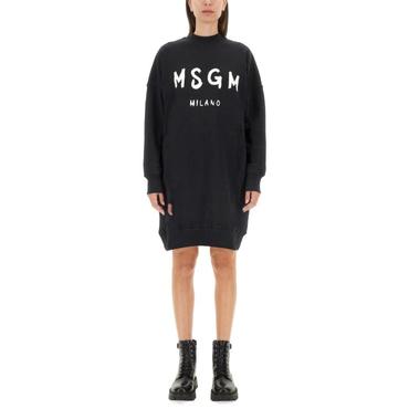 MSGM 24FW 엠에스지엠 미디 원피스 2000MDA511 20000099 BLACK