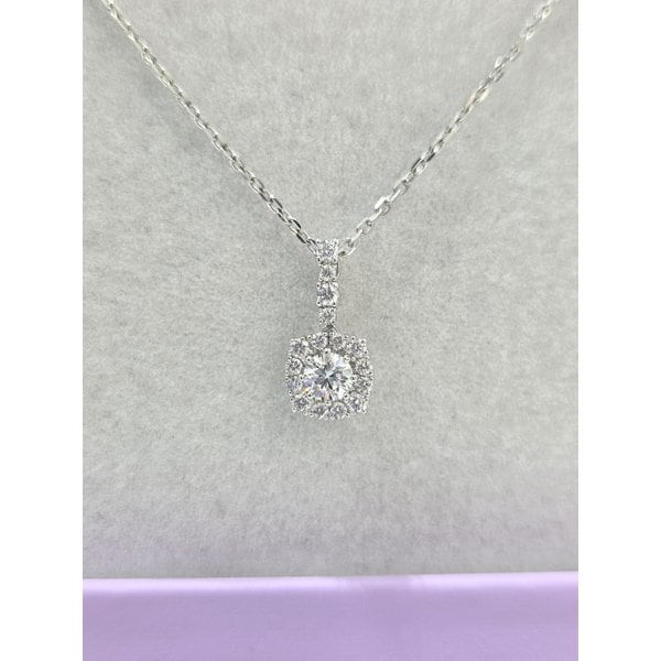 [파주점] 라디앙2(2C)B 2부 다이아몬드 목걸이용 펜던트(체인 제외) WG 18K 212000114