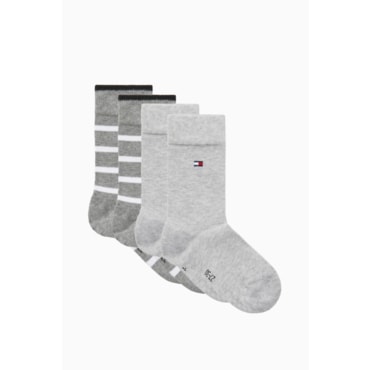 타미힐피거키즈 25년 S/S T42F0ACK050BT1 스트라이프 키즈 삭스 2P(그레이,네이비,핑크)