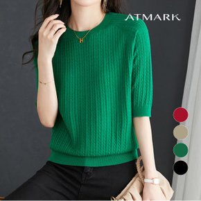 ATMARK 래글런시보리니트 AA43KN014G_P361316776