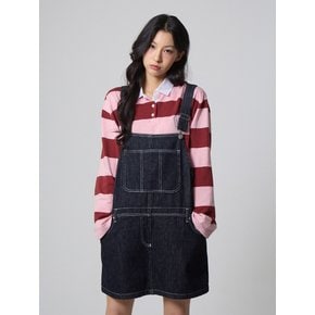 오버롤 데님 미니 스커트 인디고_Overall Denim Mini Skirt Indigo