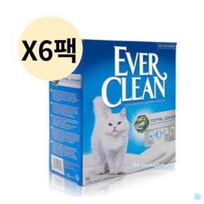 에버크린 고양이 모래 작은 입자 토탈커버 6L X6