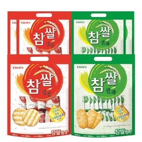 크라운제과 참쌀과자 대용량 2종 6개(선과253g x3 + 설병270g x3)/쌀과자