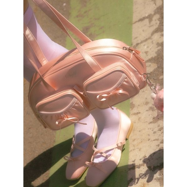 스프링 윈드 숄더백 (핑크)