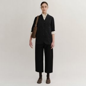 SS24 Stitched Barrel Trouser Black