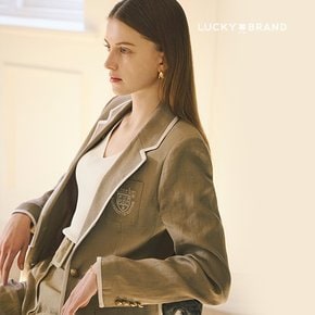 [Lucky Brand] 럭키브랜드 24SS 프렌치 린넨 100% 앰블럼 자켓